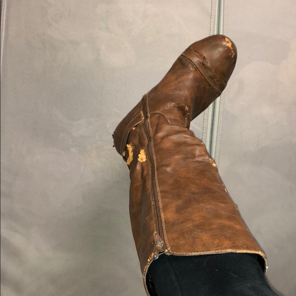 Old raggedy boots perfect for plays or props!